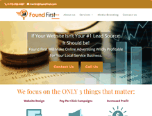 Tablet Screenshot of foundfirst.com